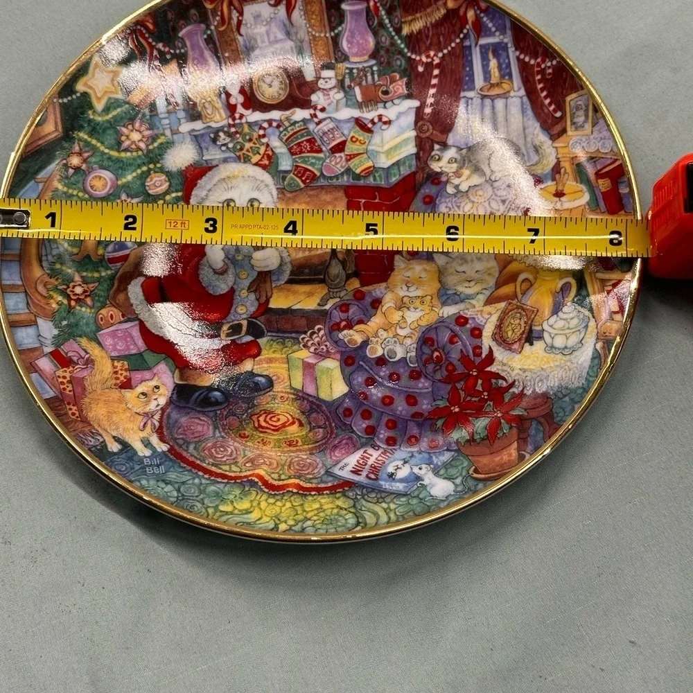 Not a Creature was Purring limited edition, porcelain collectible plate